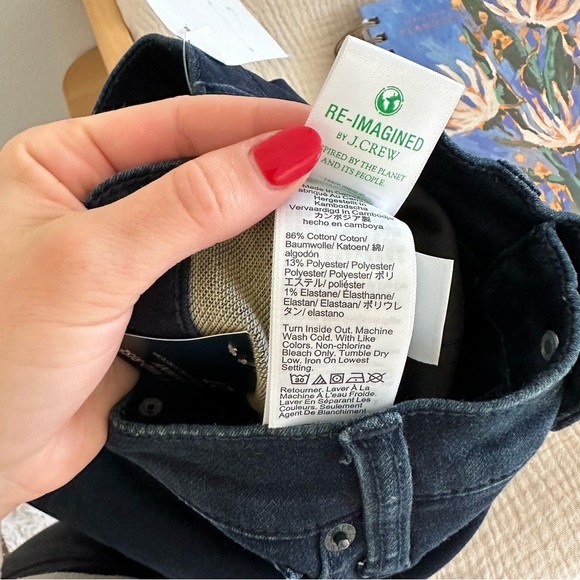 NWT J. Crew 9" Mid-Rise Skinny Signature Stretch Jeans Dark Sky Wash BT072 - Picture 9 of 10